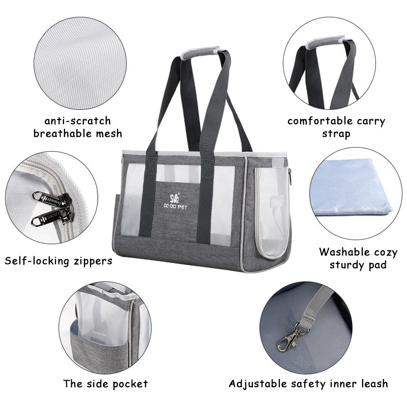 Furramo breathable large pet travel carrier tote