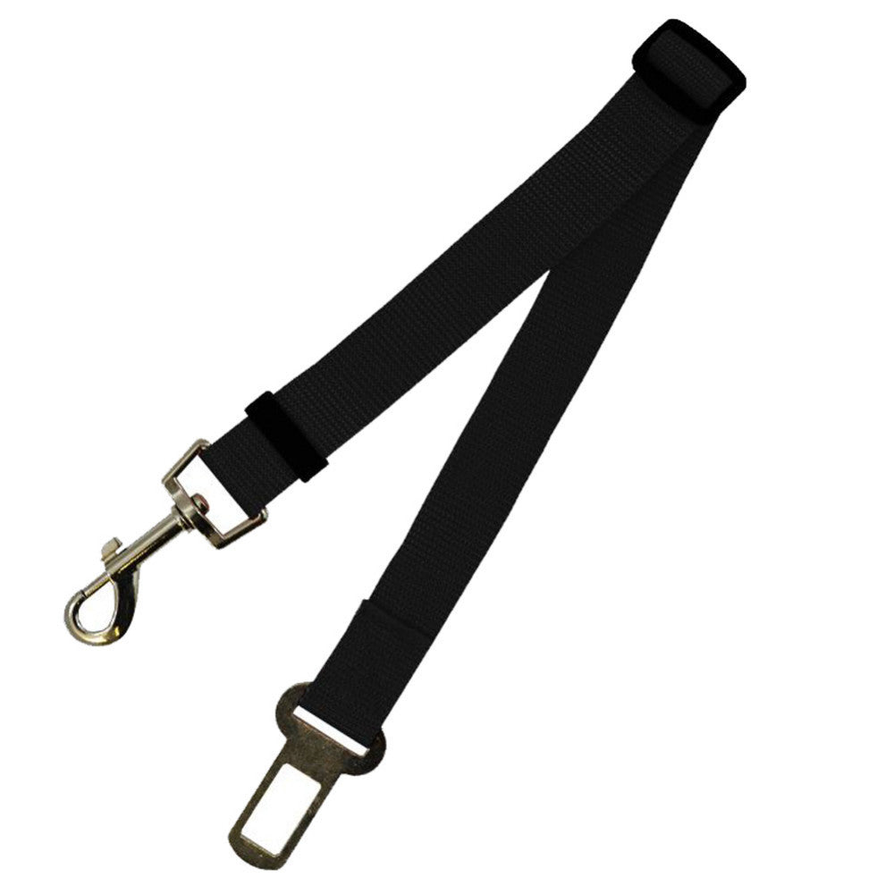 Furramo adjustable pet car seatbelt strap black