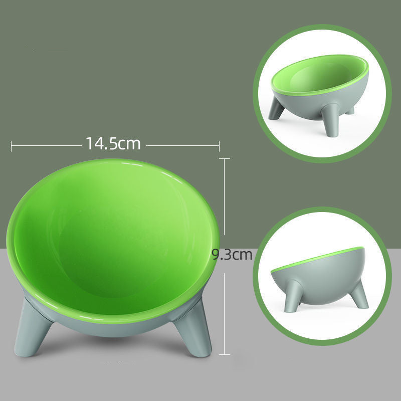 Furramo elevated Nordic pet bowl with stand 14.5cm*9.3cm colour green
