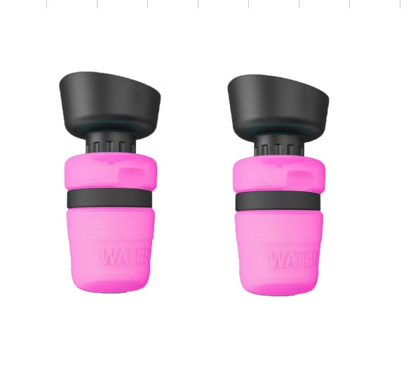 Furramo portable pet water dispenser for outdoor use color pink