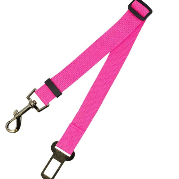Furramo adjustable pet car seatbelt strap pink