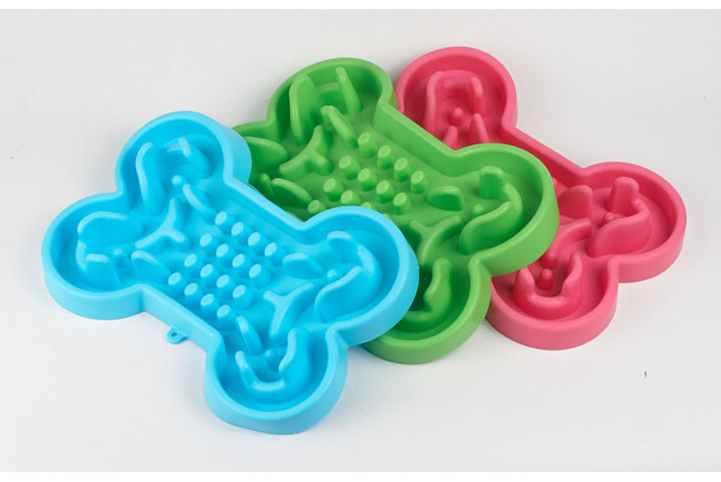 Bone-shaped silicone slow feeder travel bowl – Furramo 24*17*3.8 