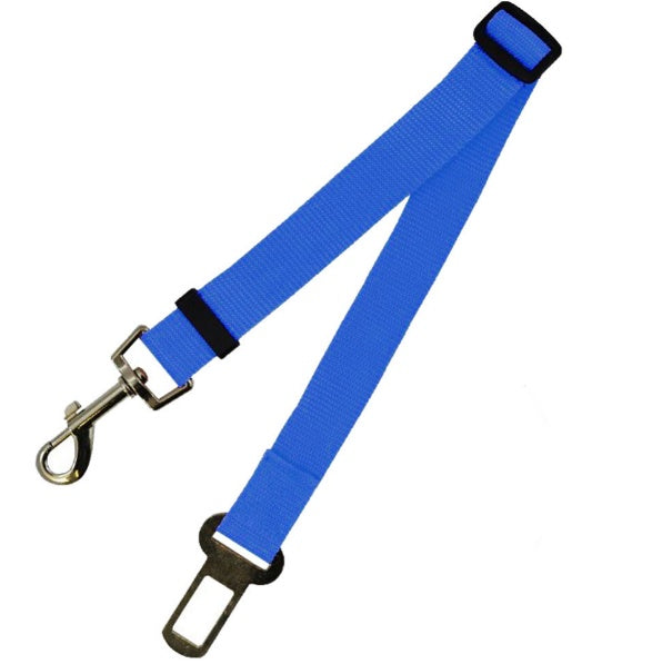 Furramo adjustable pet car seatbelt strap blue