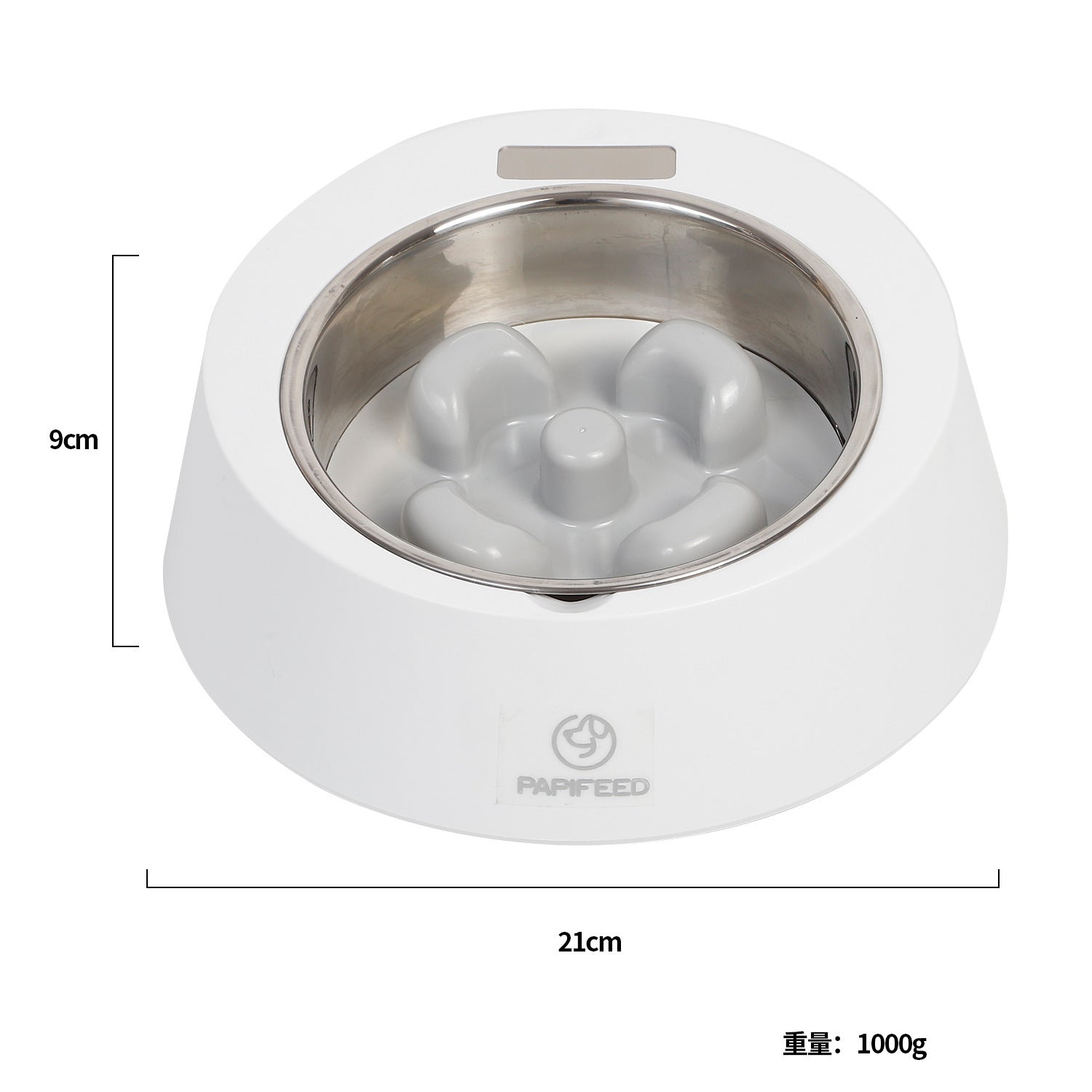 Smart weighing slow feeder pet bowl with digital scale – Furramo 1000g