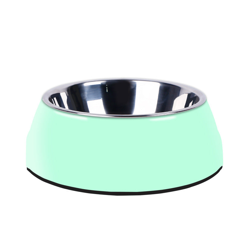 Furramo stainless steel pet bowl in green