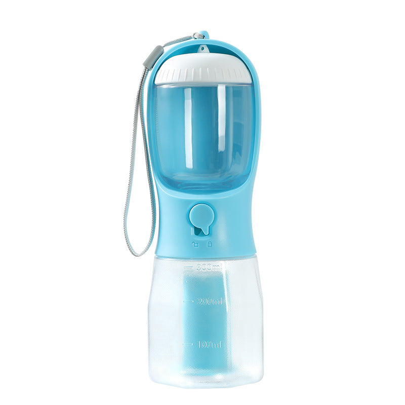 3-in-1 portable dog water bottle with filter – Furramo color turquoise