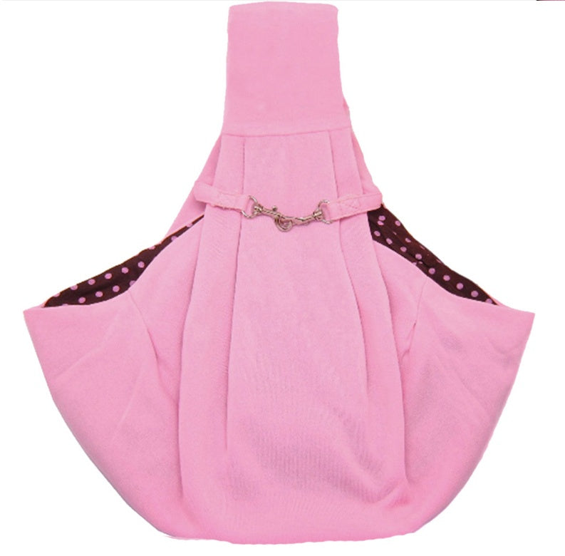 Furramo foldable pet sling carrier for small dogs and cats pink