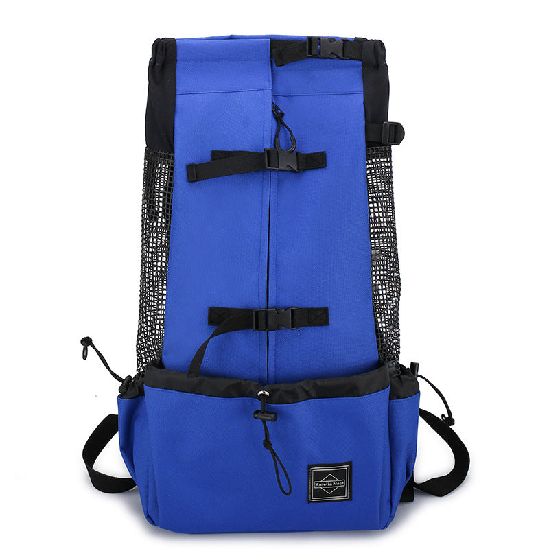Furramo double-shoulder dog carrier backpack color blue