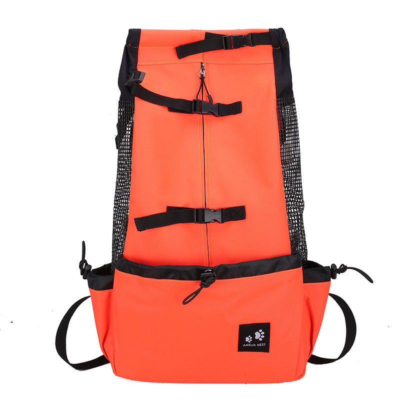Furramo double-shoulder dog carrier backpack color orange