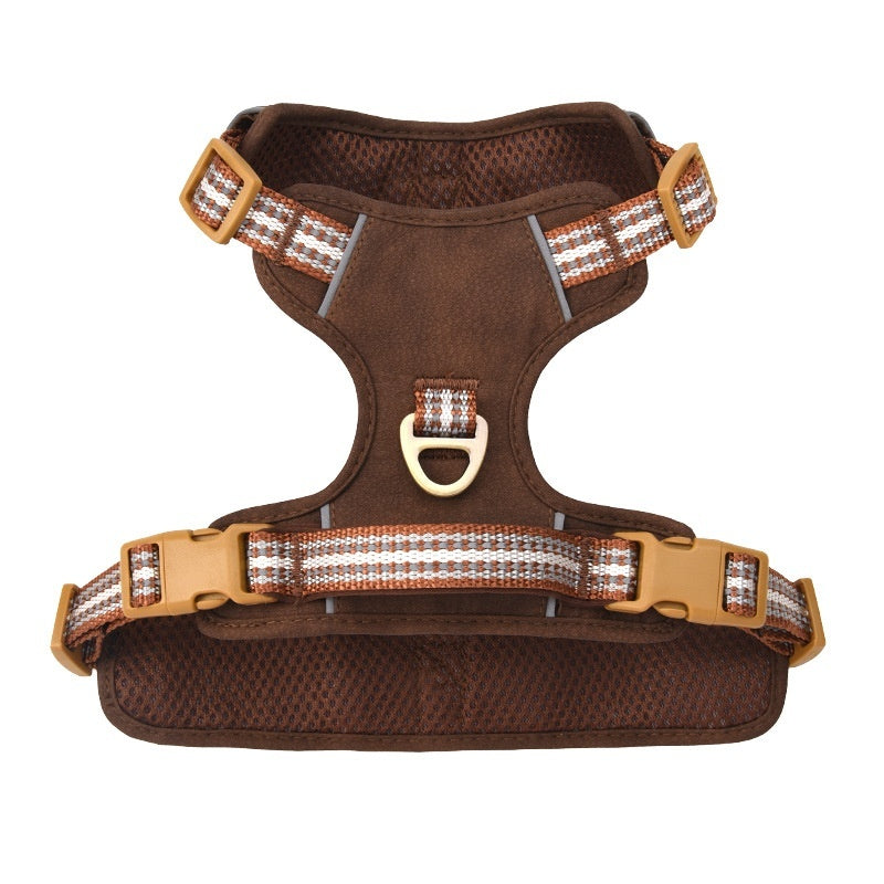 Adjustable Reflective Retro-Style Dog Harness with Breathable Padding | Furramo