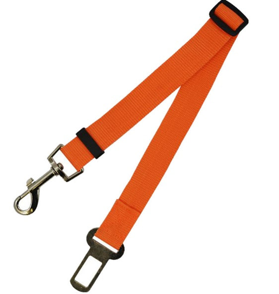 Furramo adjustable pet car seatbelt strap orange