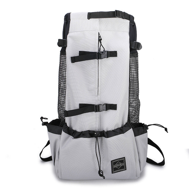Furramo double-shoulder dog carrier backpack color white