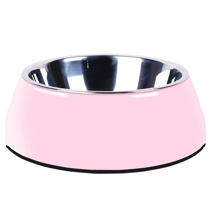 Furramo stainless steel pet bowl in pink
