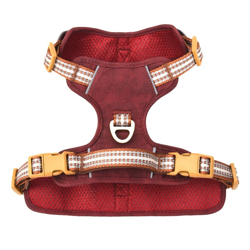 Adjustable Reflective Retro-Style Dog Harness with Breathable Padding | Furramo