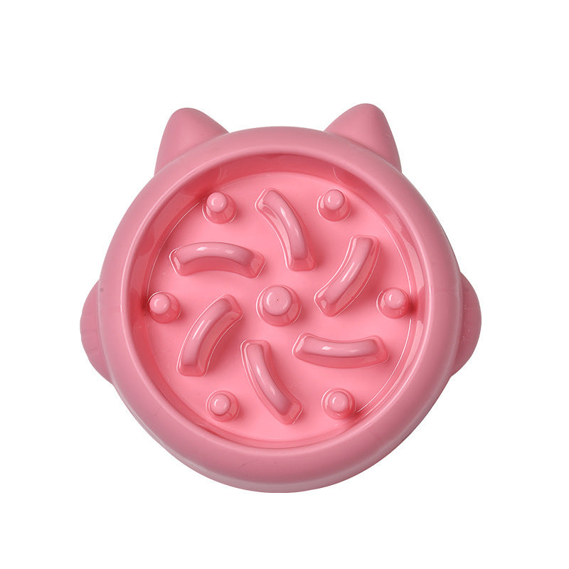 Furramo slow feeder bowl for dogs and cats 22.5cm*4.8cm color pink
