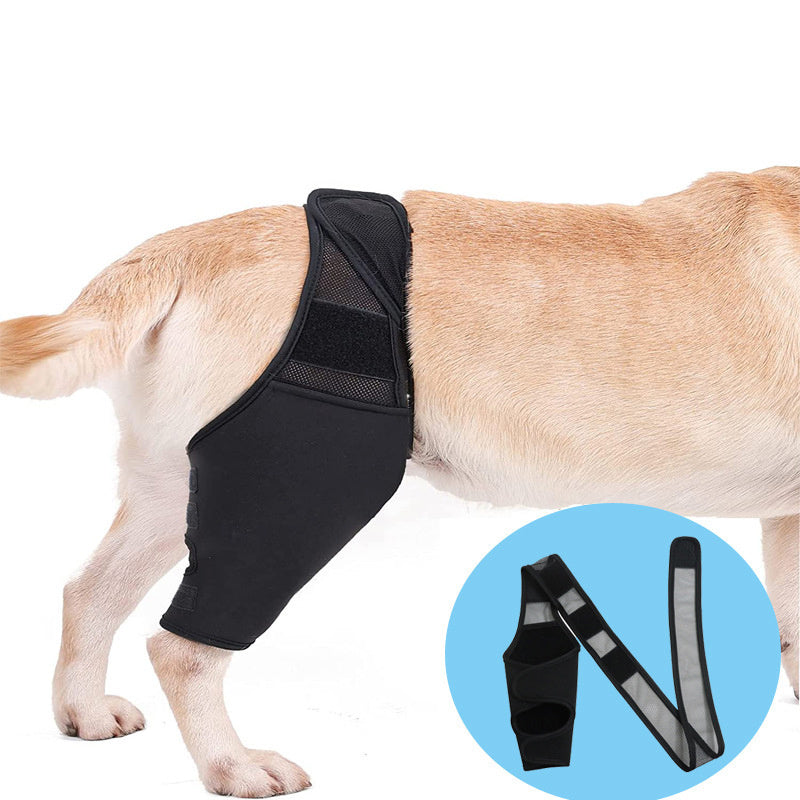 Furramo dog leg support brace for joint stability black